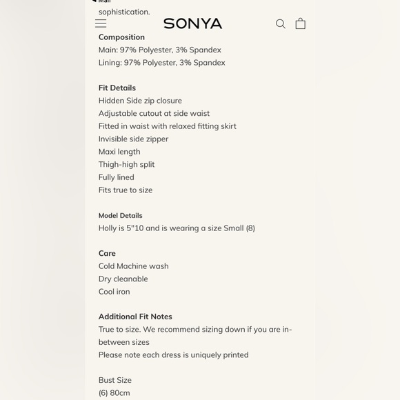 SONYA NOUR ROYAL BOTANICA DRESS - Picture 5 of 5